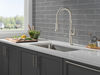 Single Handle Pull-Down Kitchen Faucet With Spring Spout