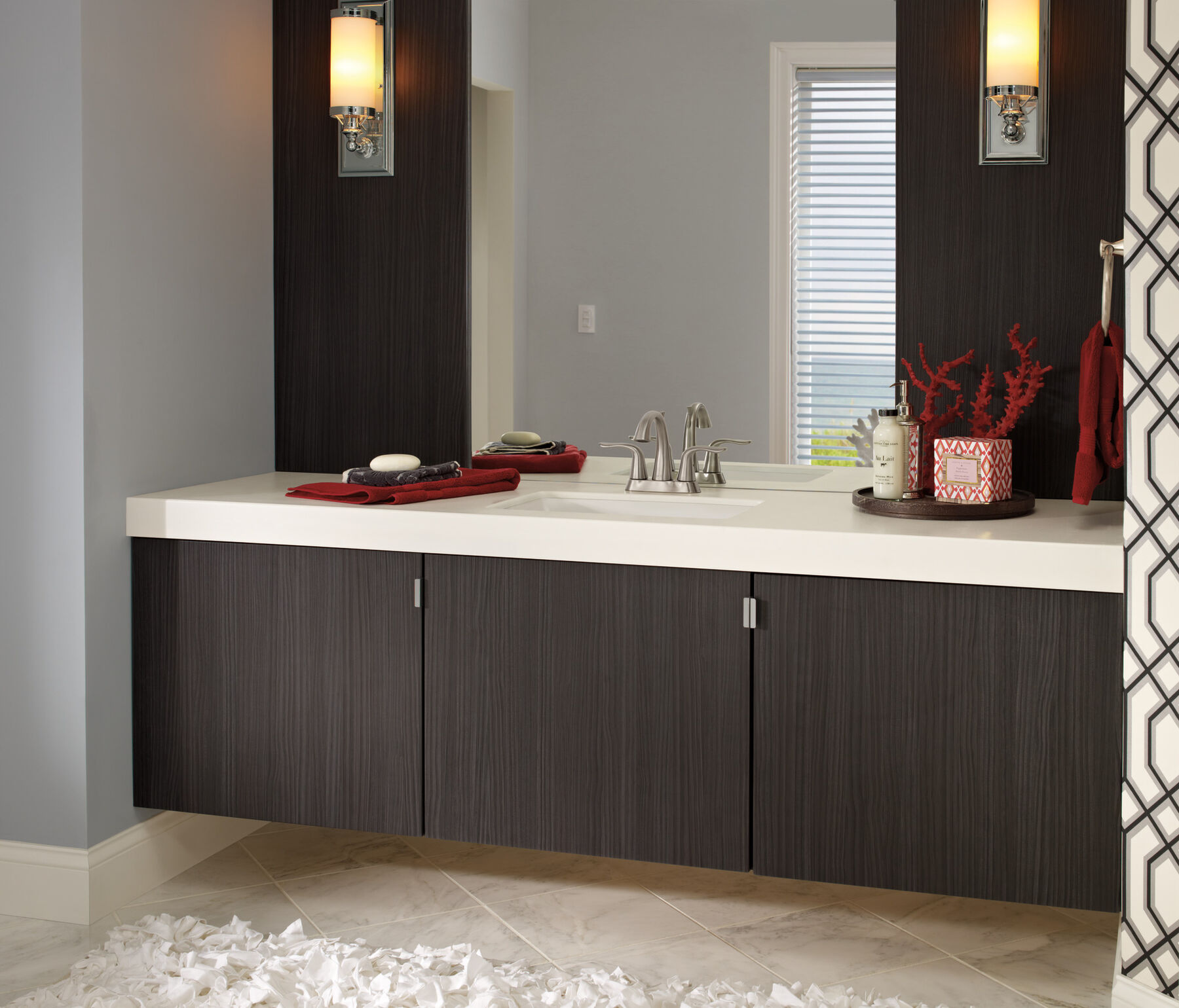 Two Handle Centerset Bathroom Faucet