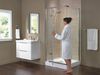 36" x 36" Frameless Shower Enclosure