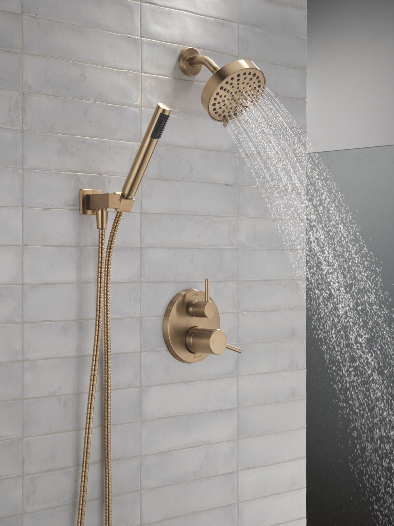14S Shower Trim w Fixed Head & Hand Shower