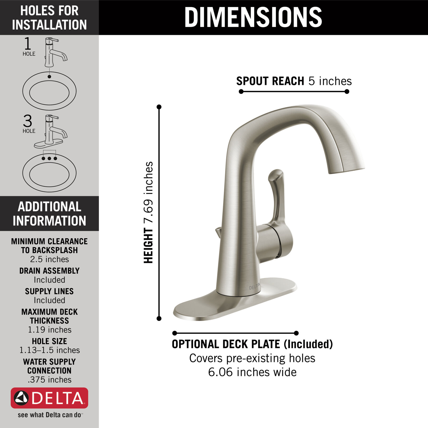 Centerset Bathroom Faucet (Recertified)