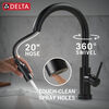 Touch2O with Touchless Technology Single Handle Pull-Down Kitchen Faucet with Soap Dispenser