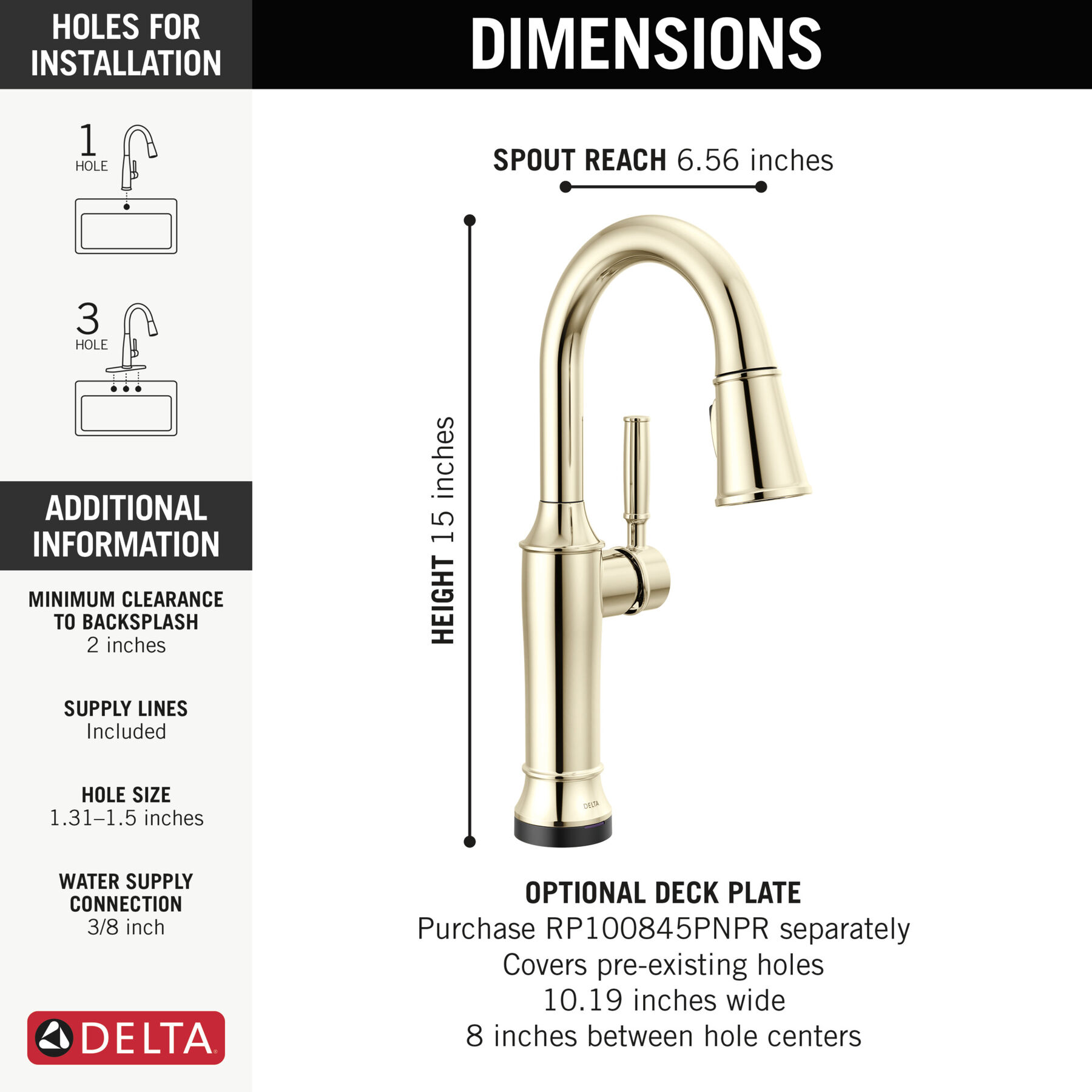 Touch2O&reg; Bar / Prep Faucet with Touchless Technology