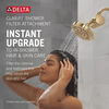Standard Shower Filter with 6-Setting Showerhead and Mount Bundle