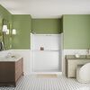 60x32 Alcove Shower Base with Tile Wall Bundle - Left Drain