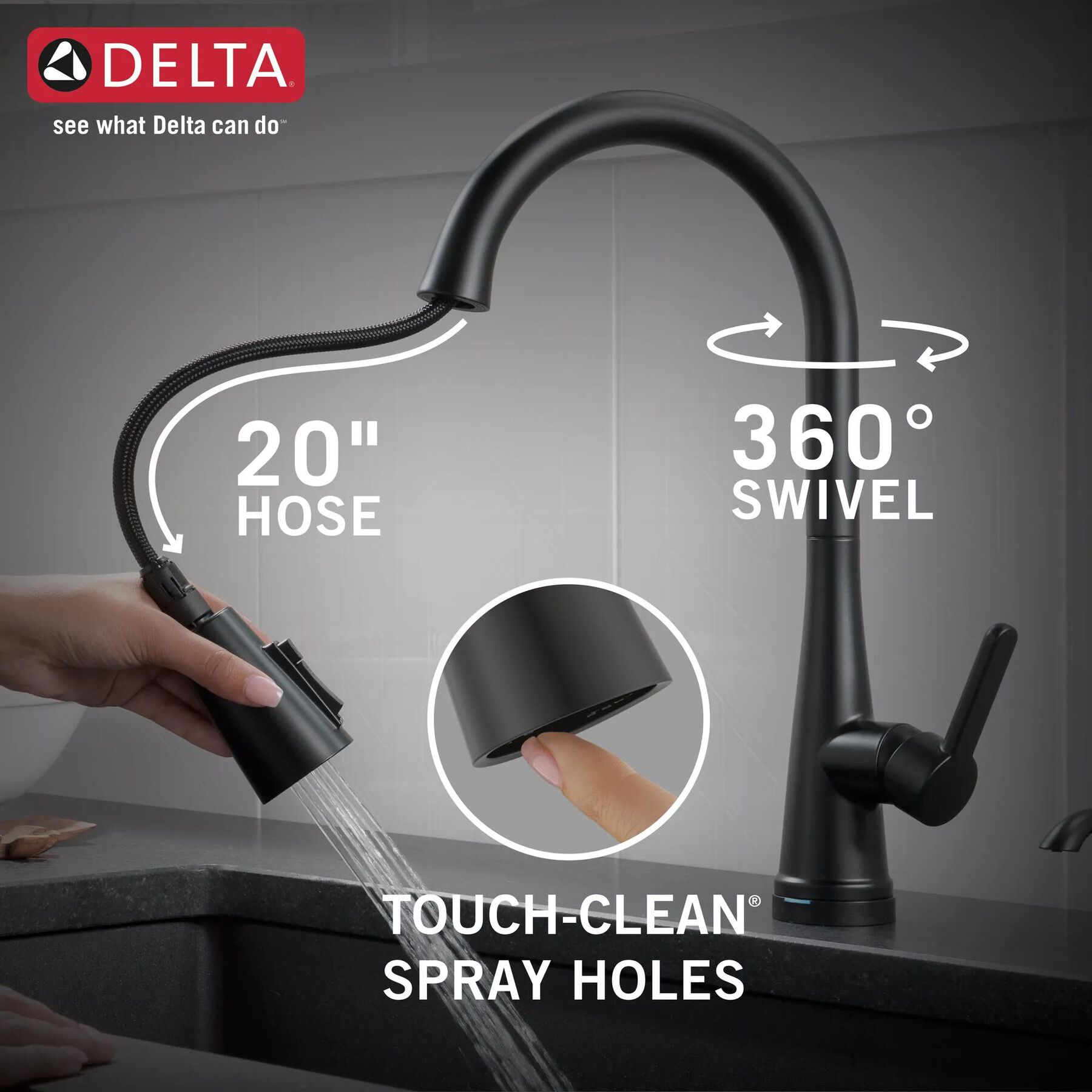 Touch<sub>2</sub>O&reg; Technology Pull-Down Kitchen w/Soap (Recertified)