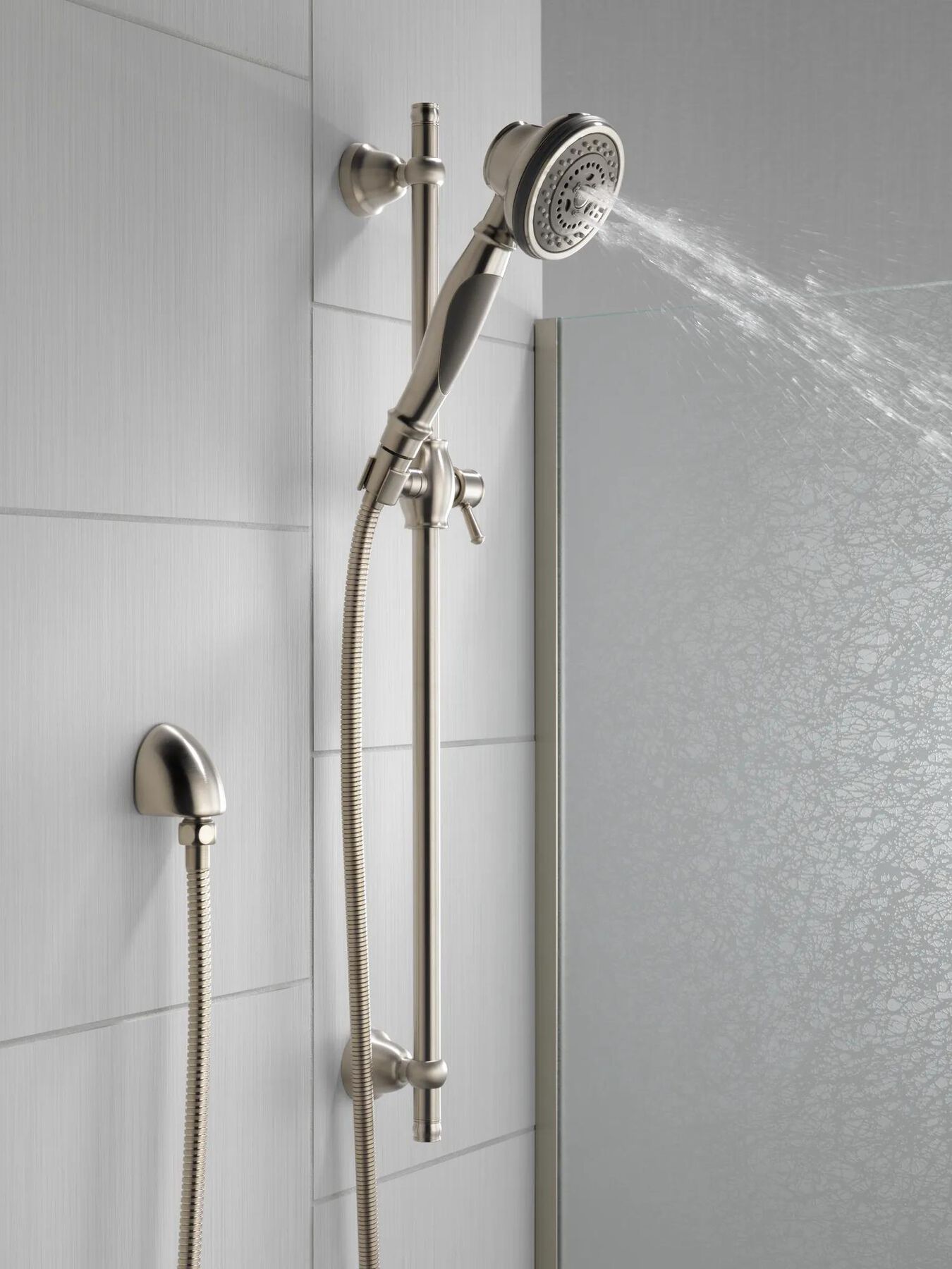 Hand Shower 1.75 GPM w/Slide Bar 3-Setting (Recertified)
