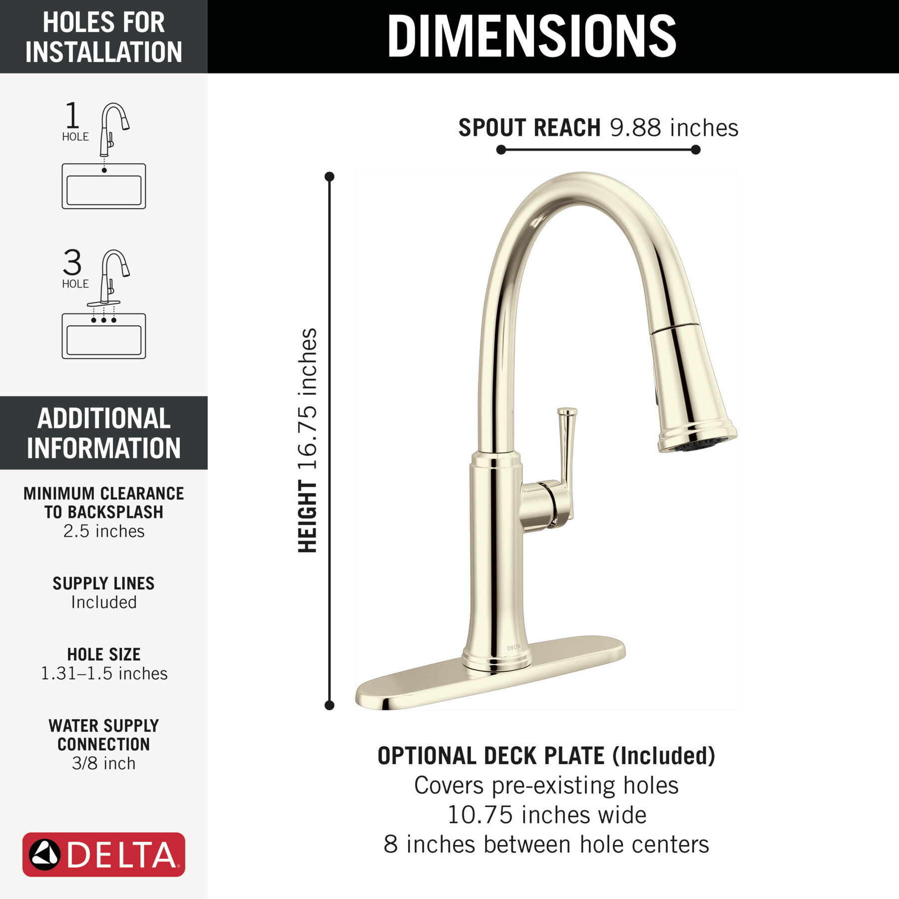 Single Handle Pull-Down Kitchen Faucet
