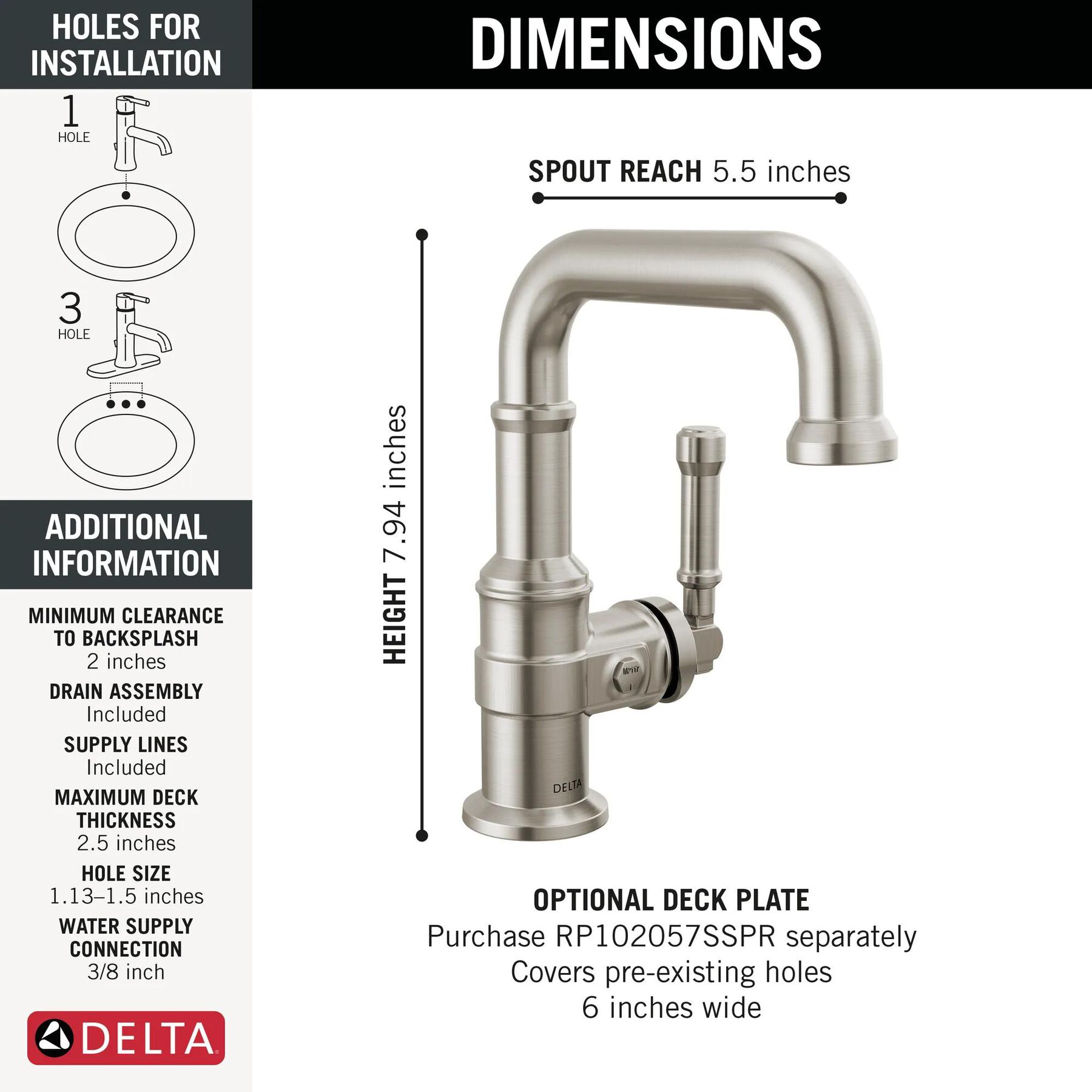 Single Handle Bathroom Faucet