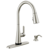 Single Handle Pull-Down Kitchen Faucet with Soap Dispenser and Touch<sub>2</sub>O&reg; Technology Technology