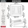60x32 Alcove Bathtub Bundle - Right