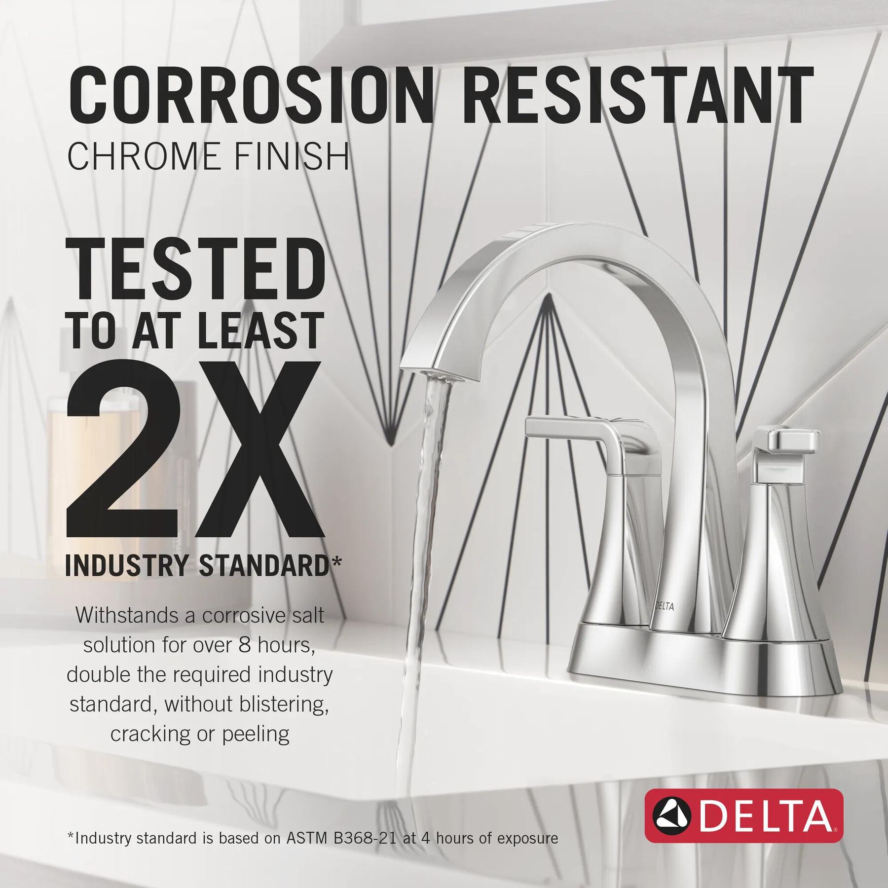 Two Handle Centerset Bathroom Faucet