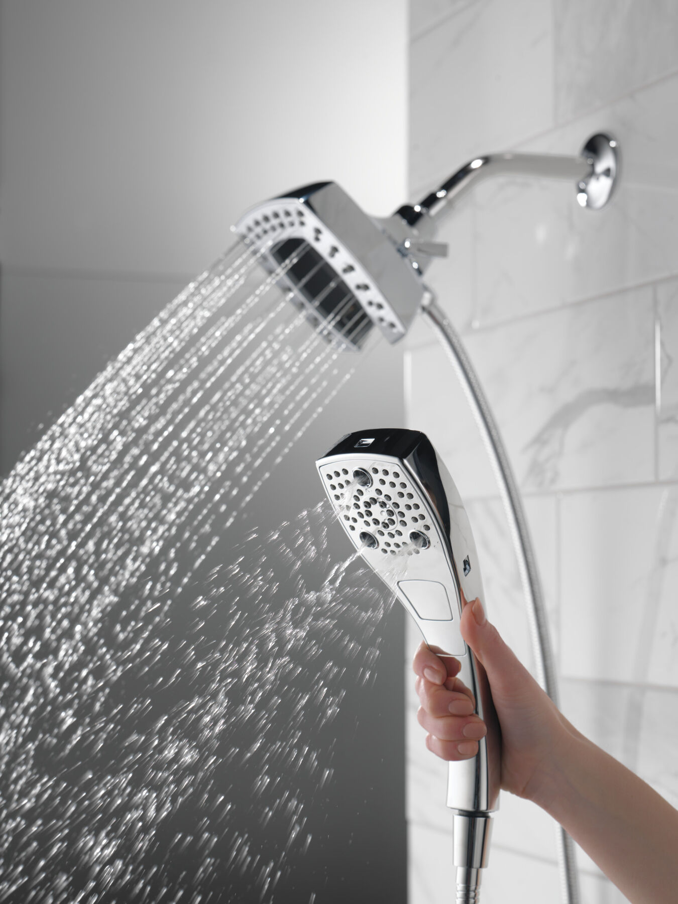 H<sub>2</sub>Okinetic&reg; In2ition&reg; 5-Setting Two-in-One Shower (Recertified)