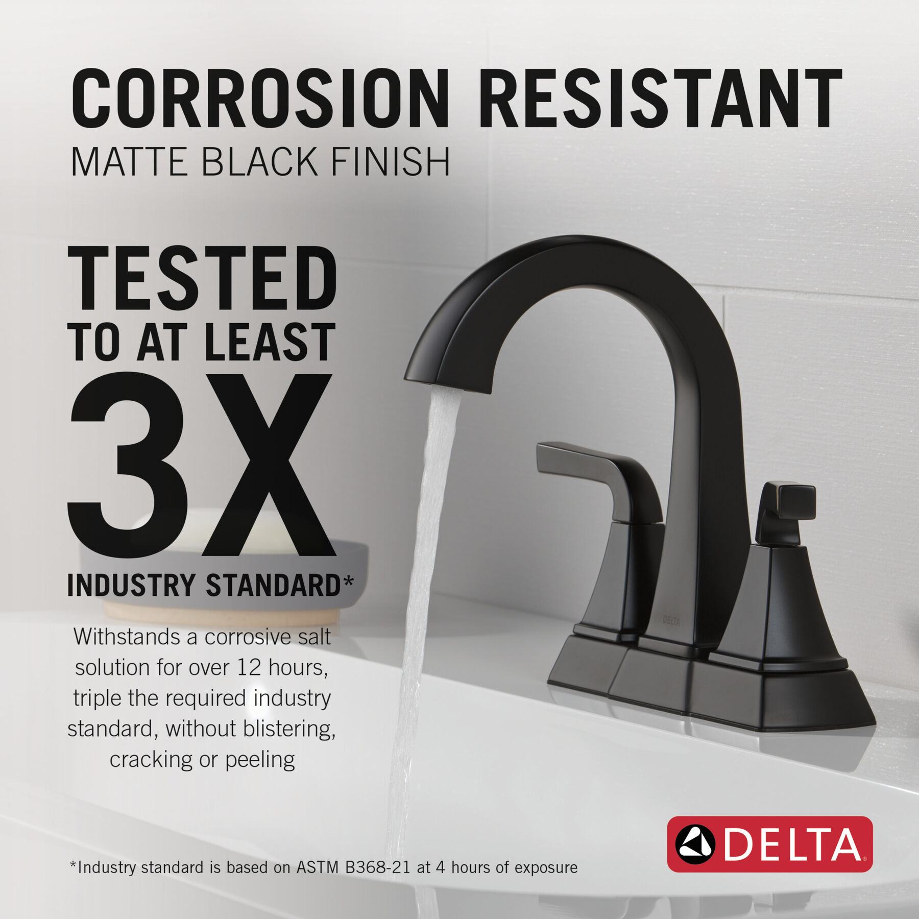 Centerset Faucet - Matte Black (Recertified)