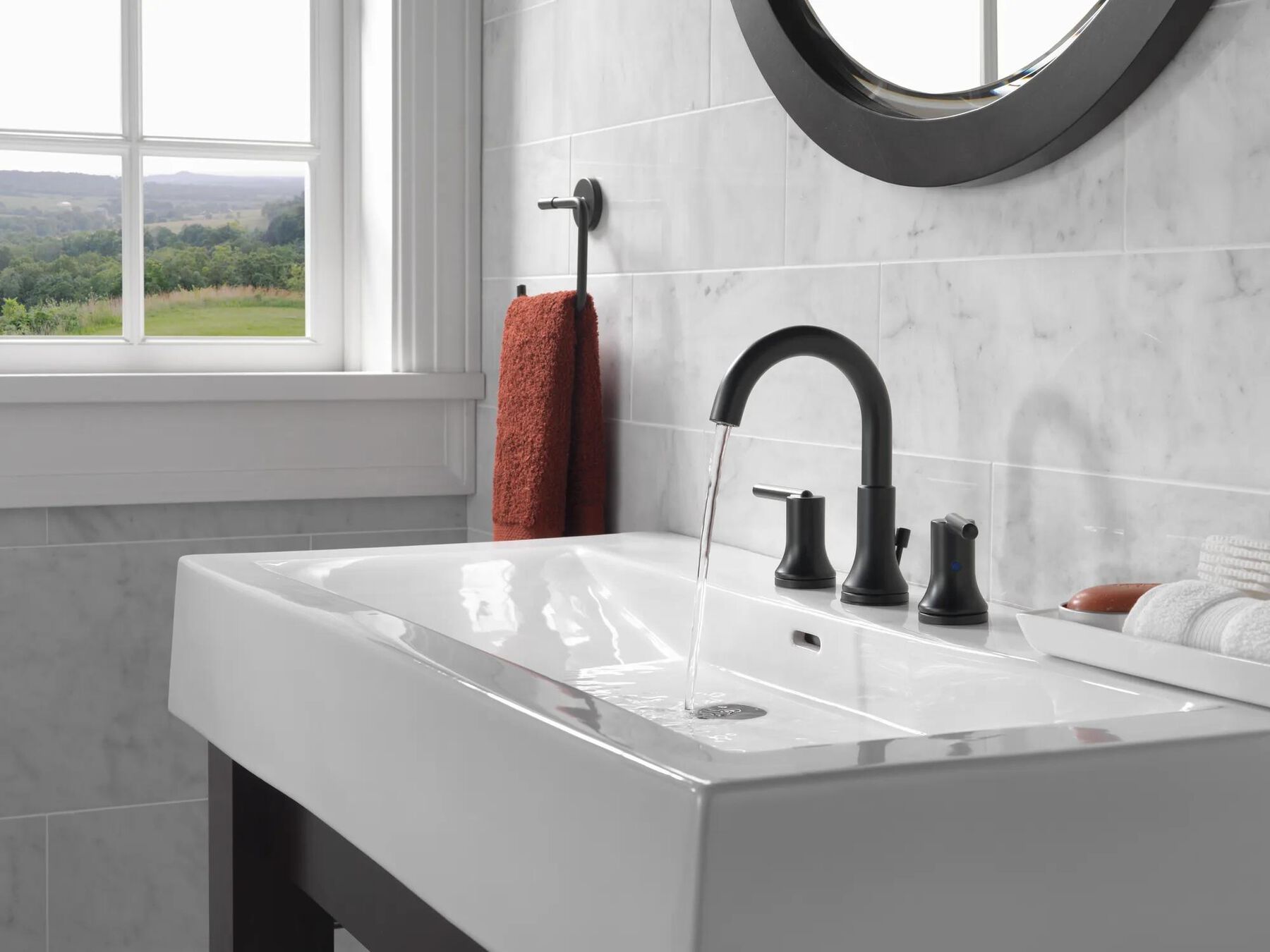 Two Handle Widespread Bathroom Faucet (Recertified)