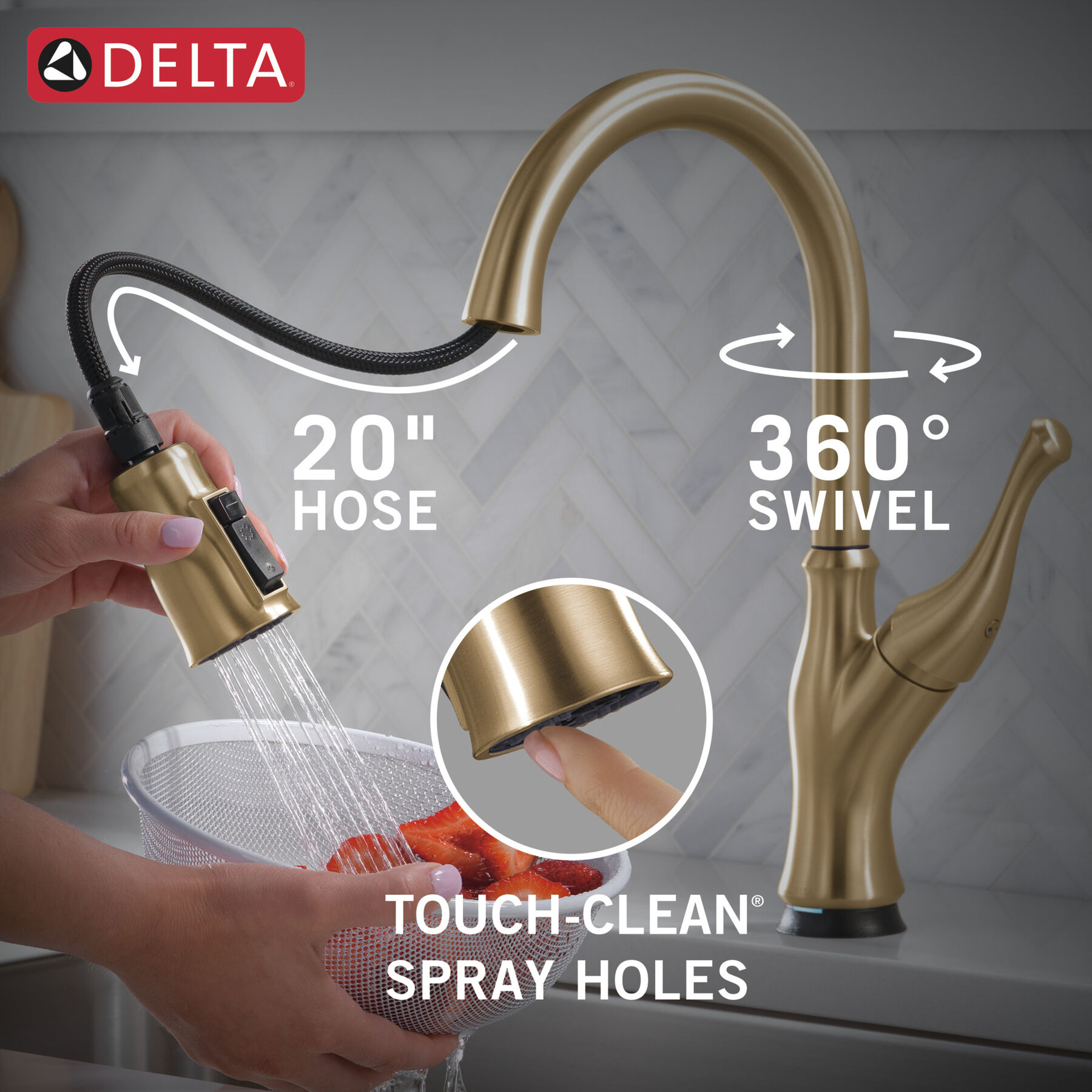 Touch<sub>2</sub>O&reg;  Pull-Down Kitchen Faucet (Recertified)