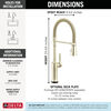 Touch2O&reg; Technology Kitchen Faucet with Touchless Technology