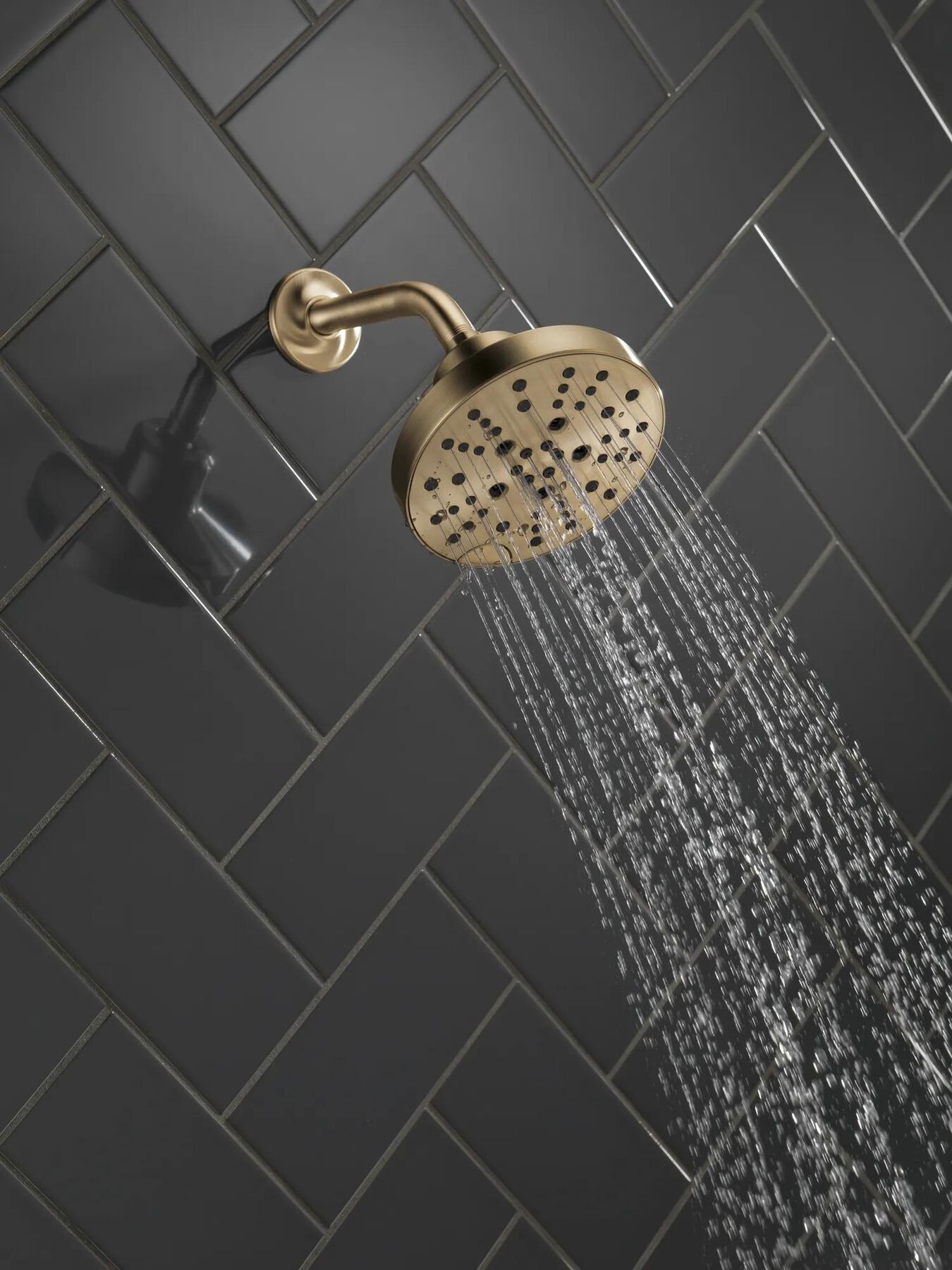 H<sub>2</sub>Okinetic&reg; 5-Setting Contemporary Raincan Shower Head (Recertified)
