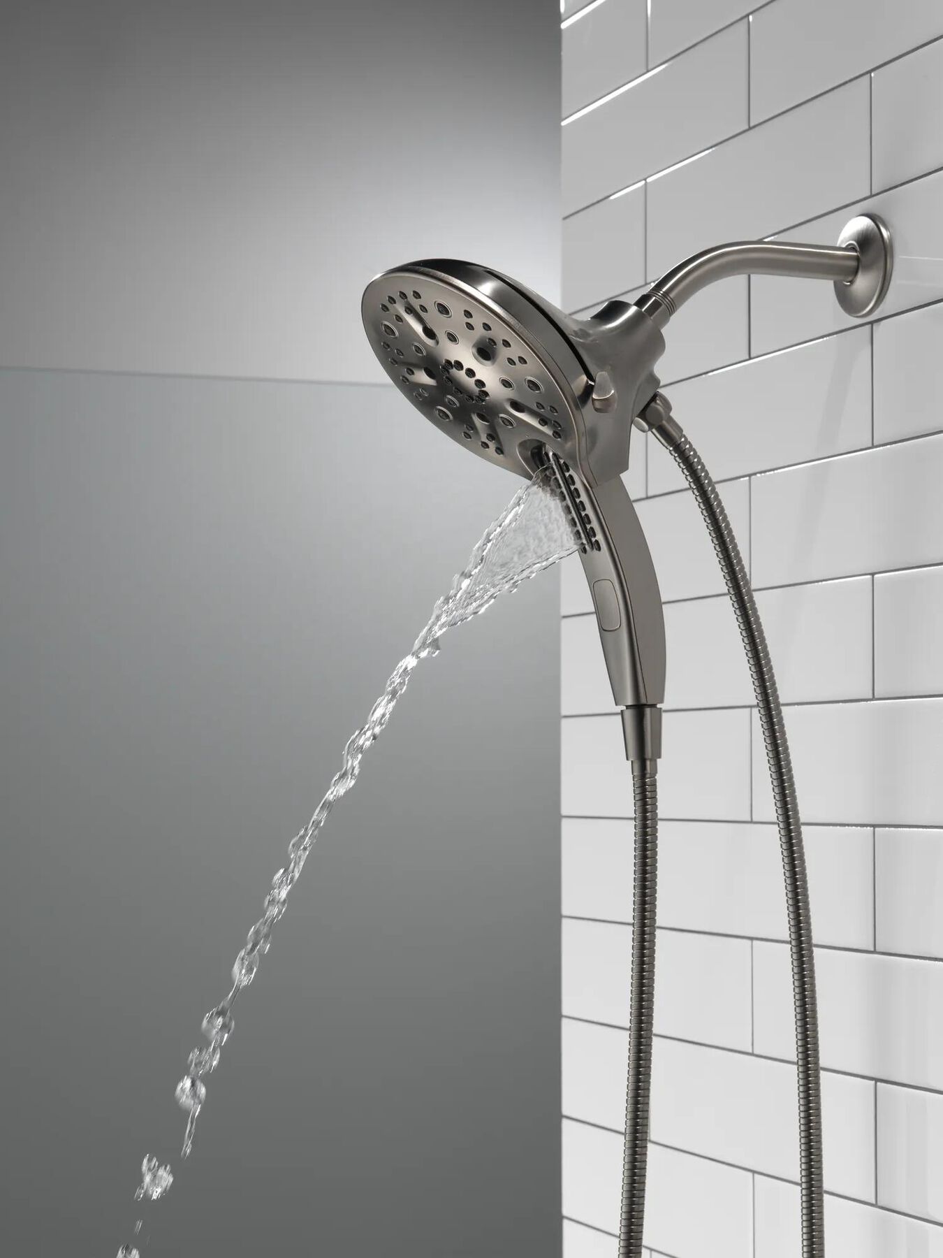In2ition&reg; H<sub>2</sub>Okinetic&reg; 5-Setting Two-in-One Shower