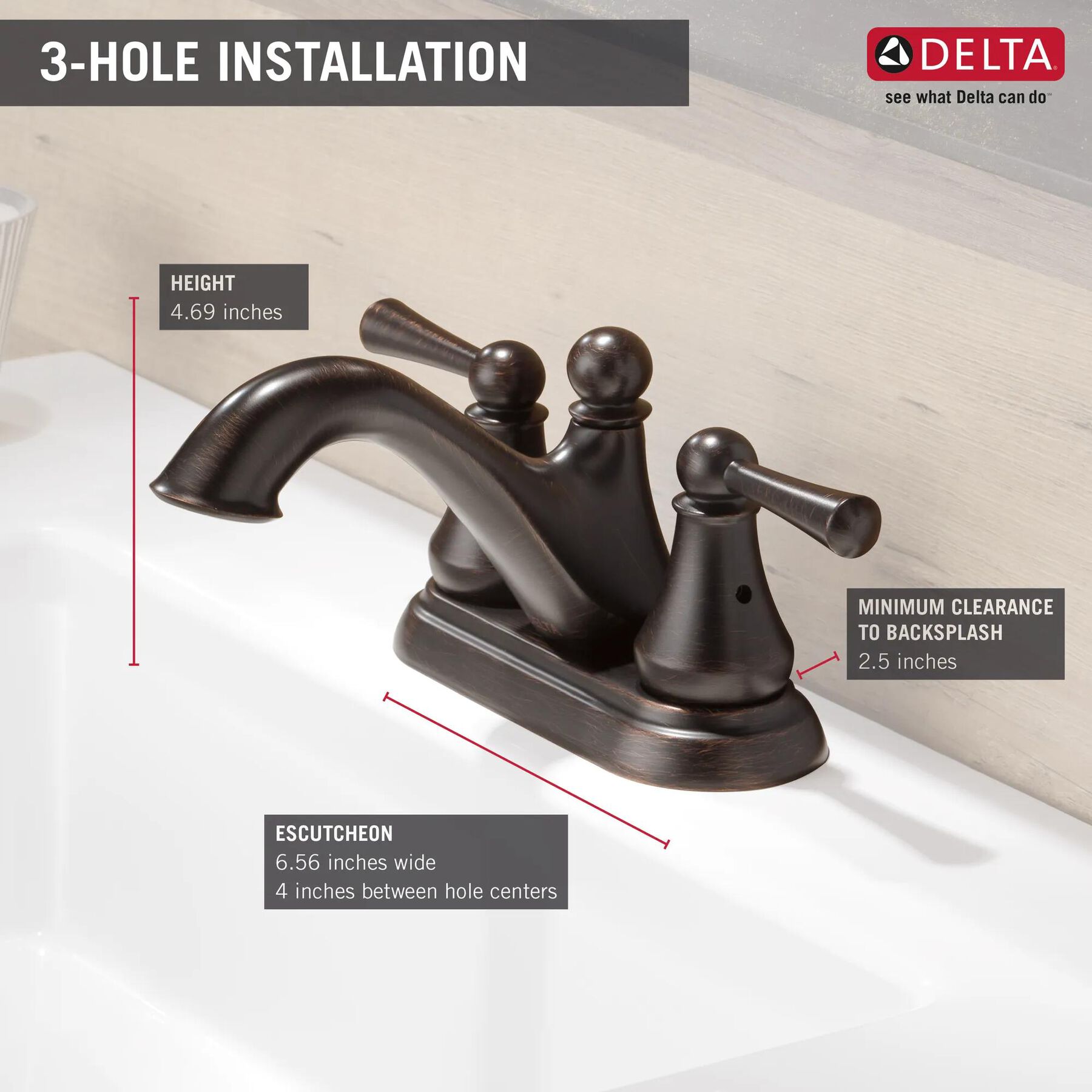 Centerset Bathroom Faucet (Recertified)