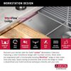 32&rdquo; Workstation Kitchen Sink Undermount Stainless Steel Single Bowl with WorkFlow&trade; Ledge and Accessories