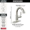 Single Handle Pull-Down Bathroom Faucet