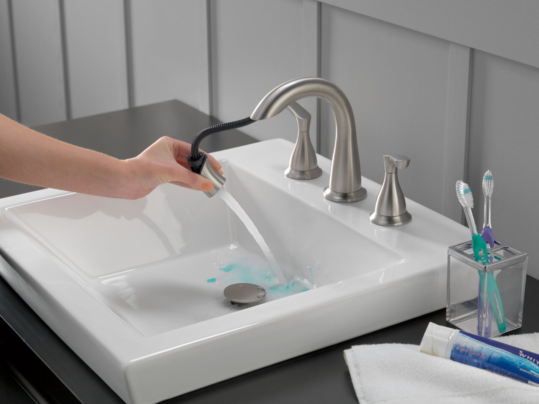 Widespread Bathroom Pull-Down Faucet (Recertified)