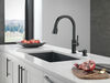 Single Handle Pull-Down Kitchen Faucet with Soap Dispenser and ShieldSpray Technology