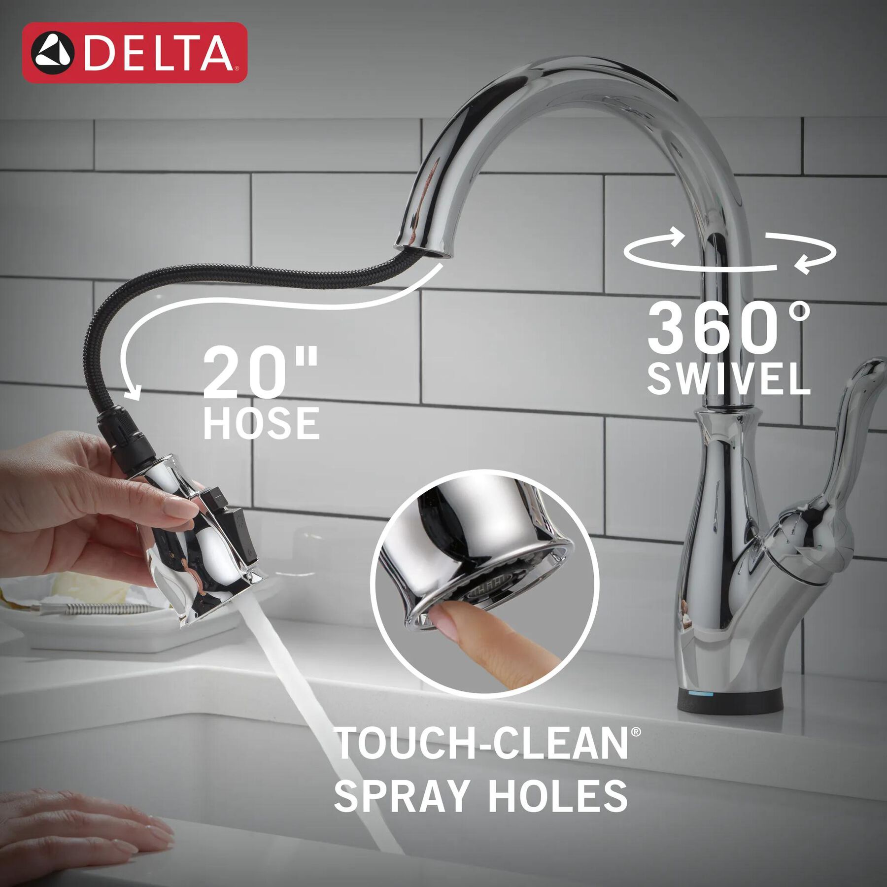 Touch2O&reg; with Touchless&trade; Pull-Down Kitchen with Soap Disp Bundle