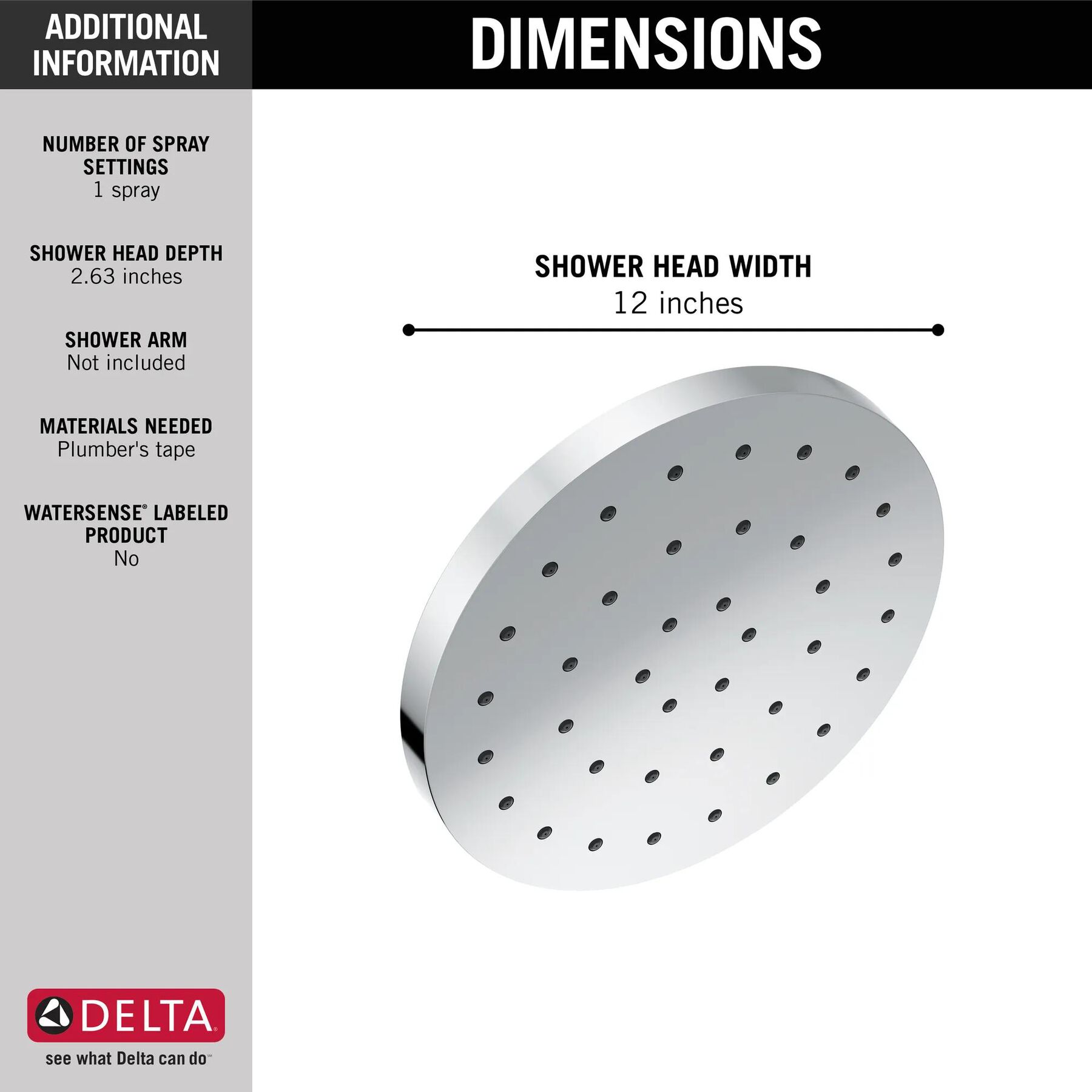 H2Okinetic&reg; Single Setting Shower Head with UltraSoak&trade;