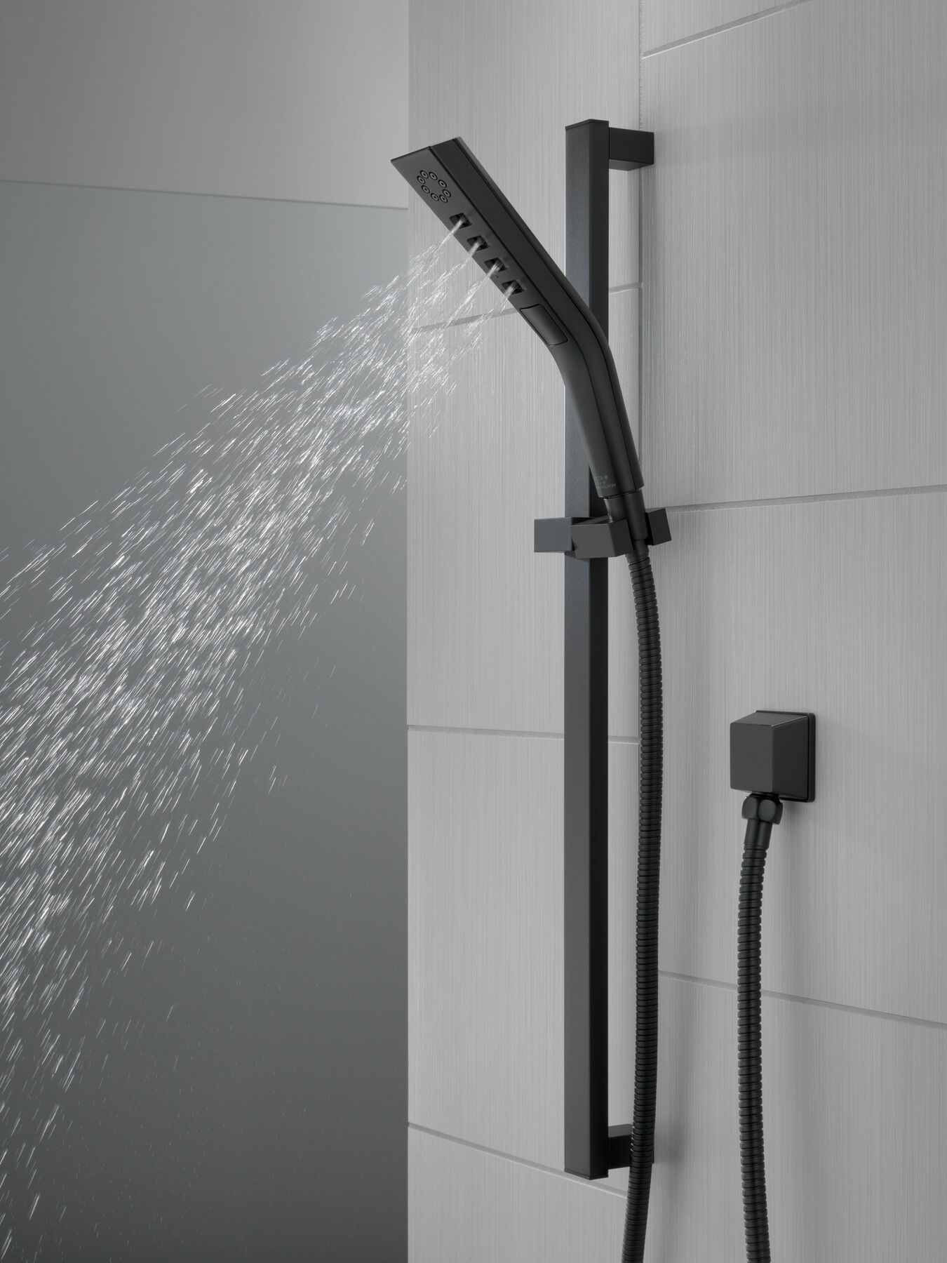 H<sub>2</sub>Okinetic&reg; 3-Setting Slide Bar Hand Shower