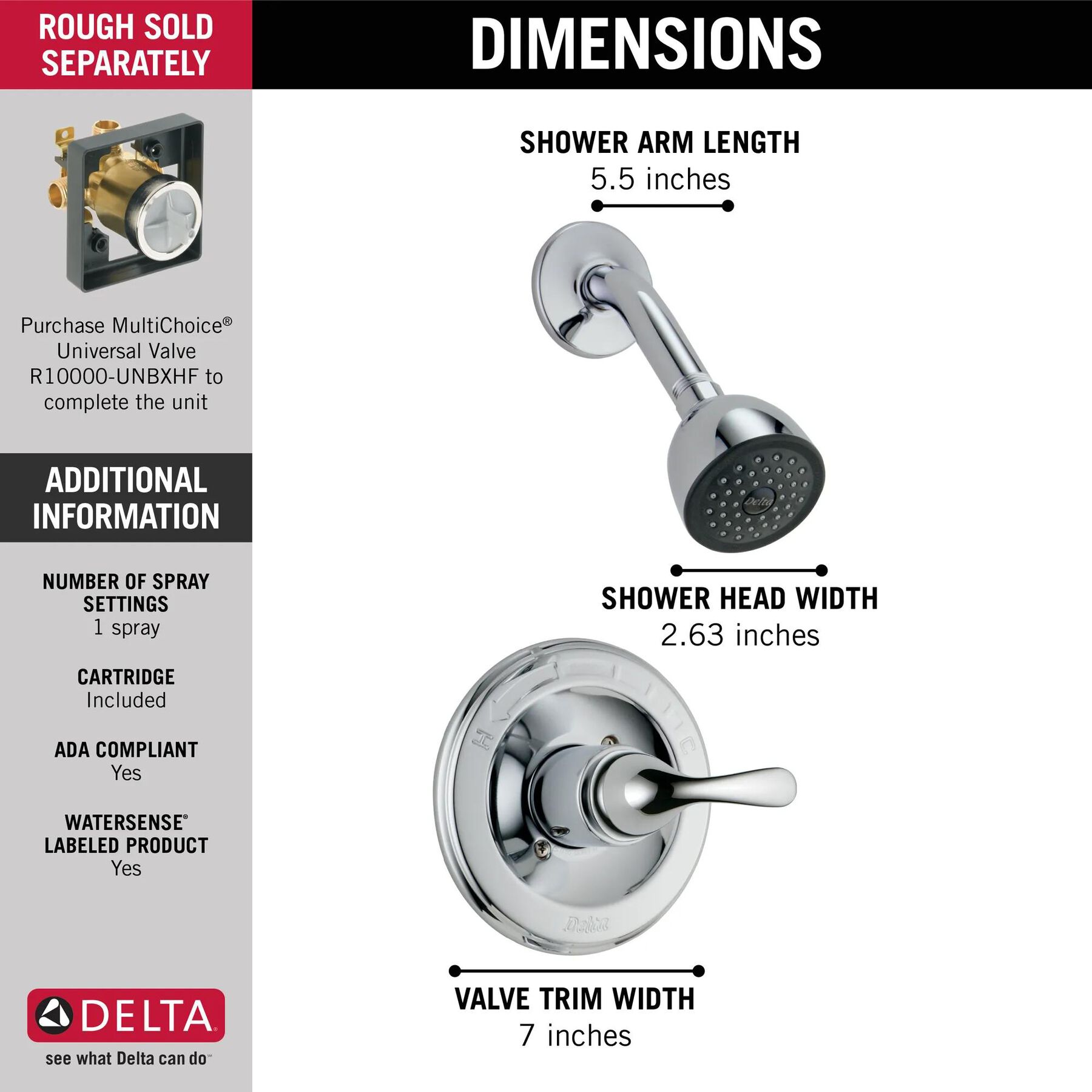 Monitor&reg; 13 Series Shower Trim (Recertified)