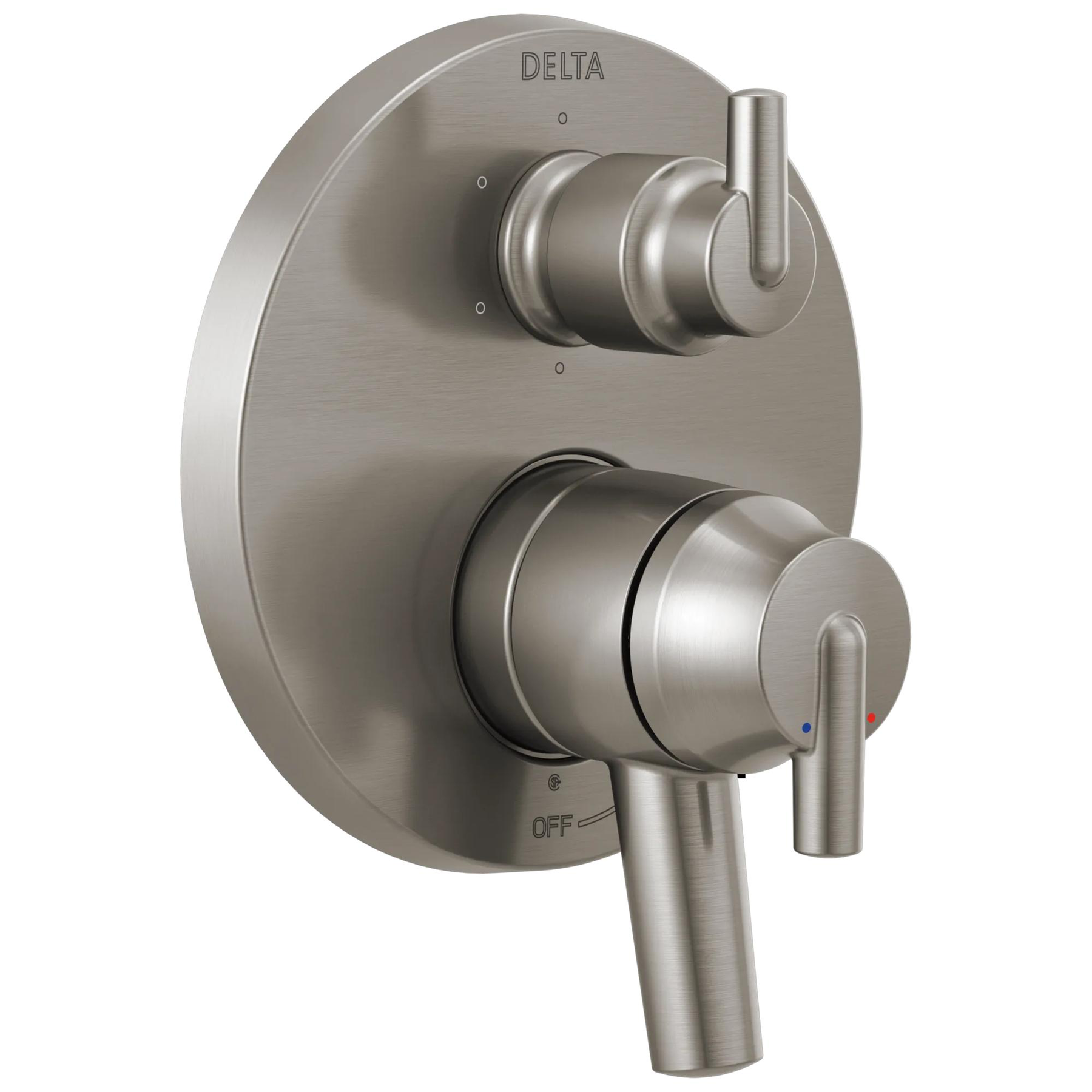Contemporary Two Handle Monitor&reg; 17 Series Valve Trim with 6-Setting Integrated Diverter