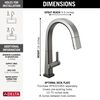 Single Handle Pull Down Kitchen Faucet with Touch<sub>2</sub>O&reg; Technology
