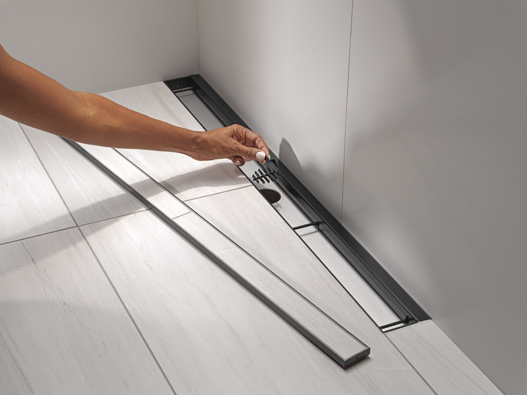 36" Linear Shower Drain Wall Edge