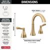Two Handle Widespread Bathroom Faucet (Recertified)