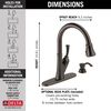 Single Handle Pull-Down Kitchen Faucet with Soap Dispenser and ShieldSpray&reg; Technology