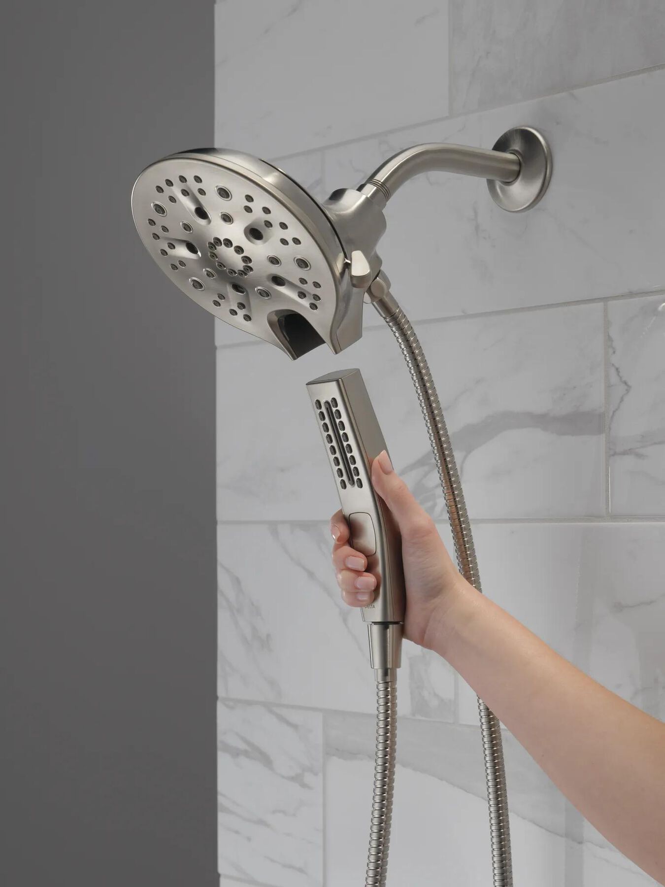 In2ition&reg; H<sub>2</sub>Okinetic&reg; 5-Setting Two-in-One Shower (Recertified)