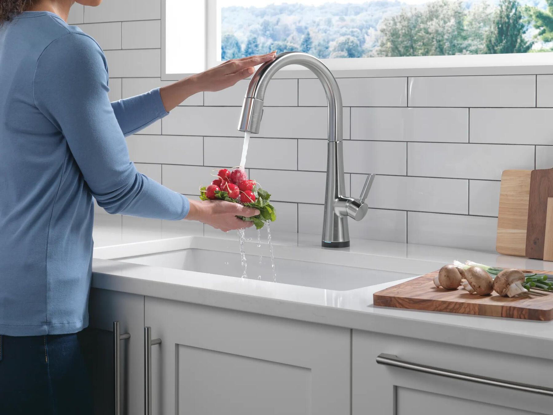 Single Handle Pull-Down Kitchen Faucet With Touch<sub>2</sub>O&reg;  Technology