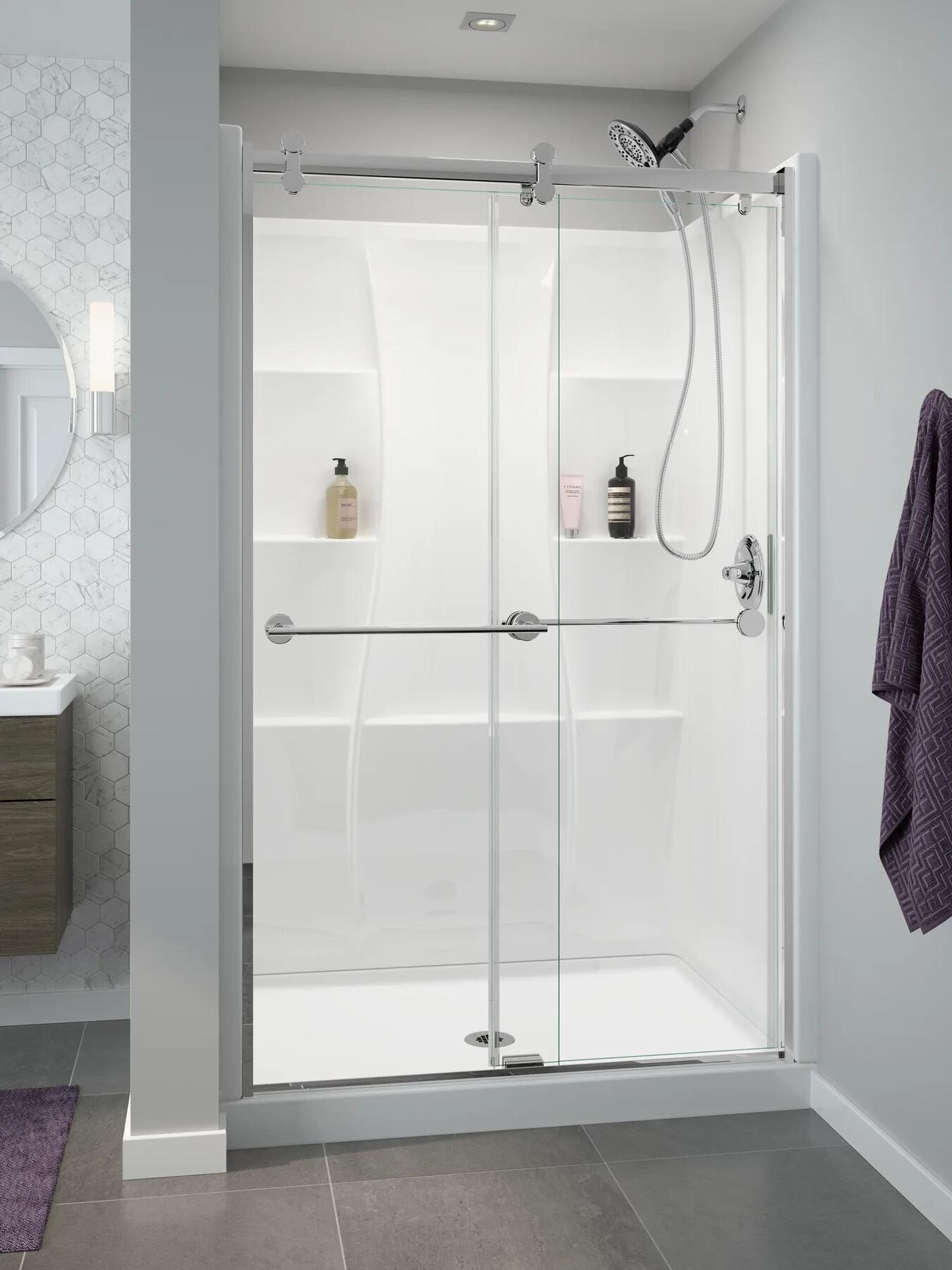 48" X 34" Shower Wall Set
