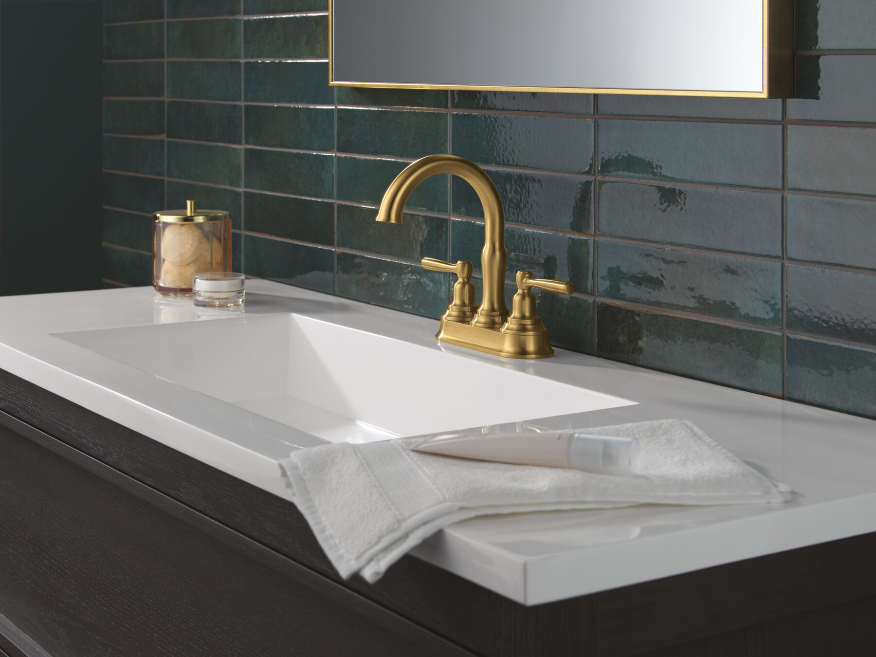 Two Handle Centerset Bathroom Faucet