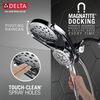 HydroRain&reg; 4-Setting Two-in-One Shower Head (Recertified)