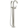 Single Handle Floor Mount Tub Filler Trim