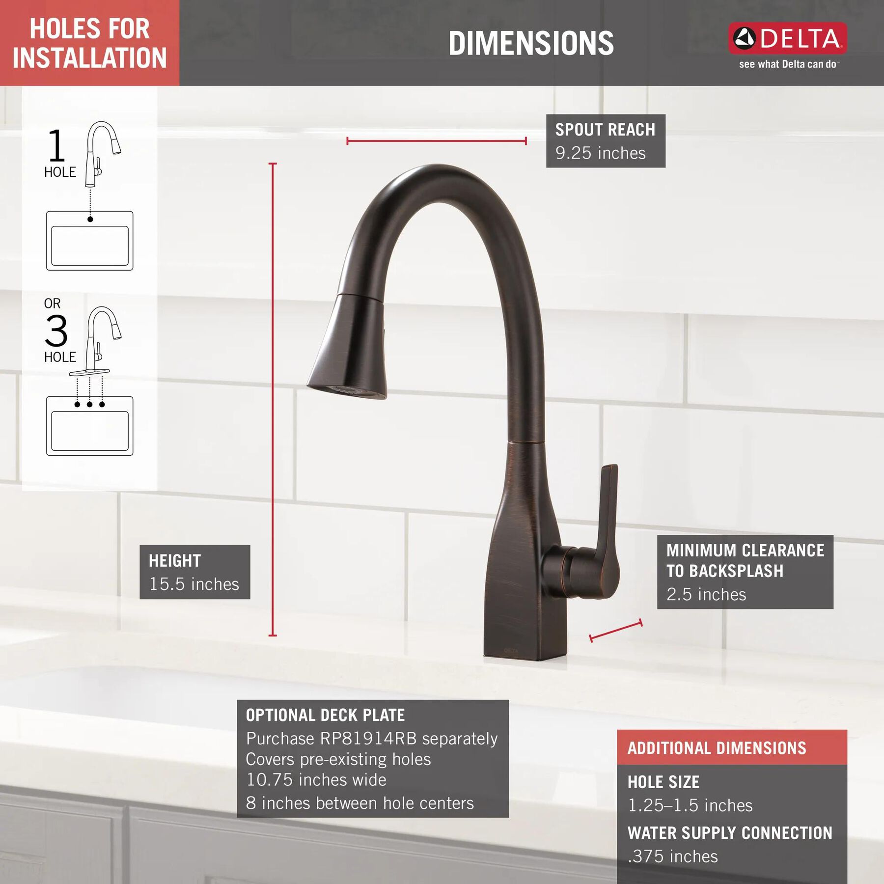 Single Handle Pull-Down Kitchen Faucet with ShieldSpray&reg; Technology (Recertified)