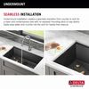 32&rdquo; Undermount 16 Gauge Workstation Kitchen Sink Single with WorkFlow&trade; Ledge and Accessories