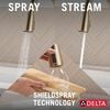 Single Handle Pull-Down Kitchen Faucet with Soap Dispenser and ShieldSpray&reg; Technology