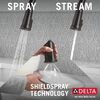 Single Handle Pull-Down Kitchen Faucet with Soap Dispenser and ShieldSpray Technology