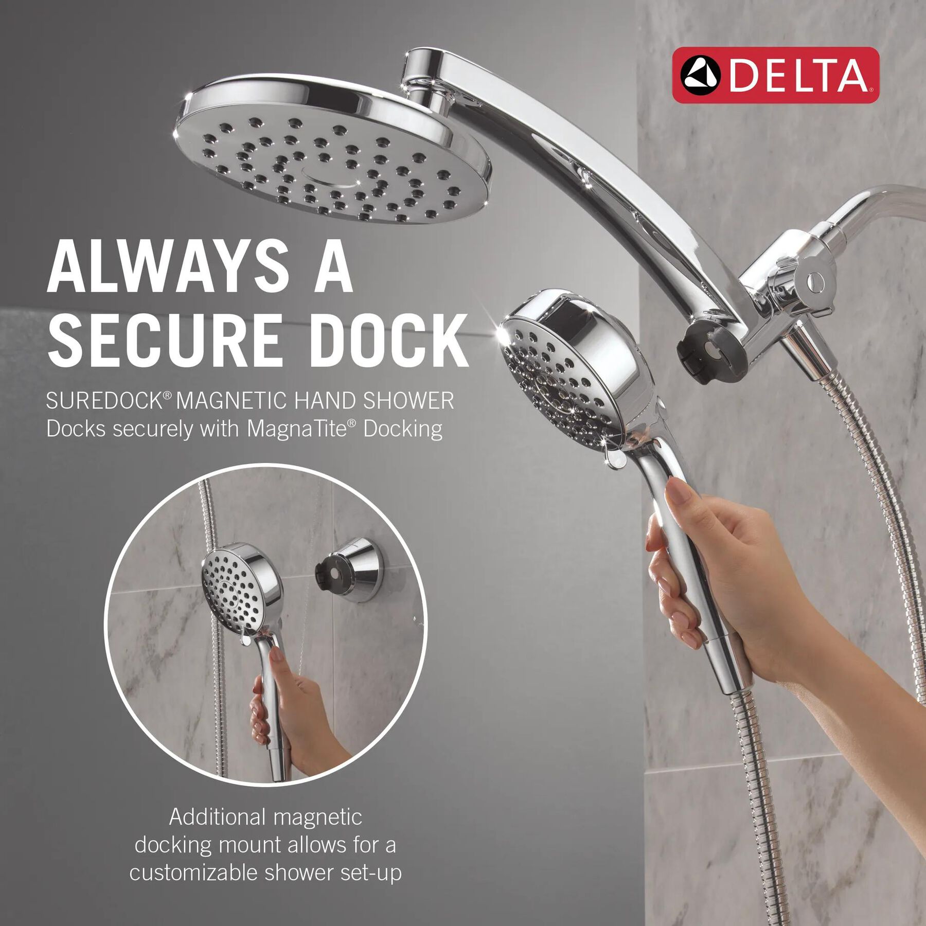 PivotPro&trade; 3-in-1 Combination Shower