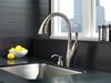 Single Handle Pull-Down Kitchen Faucet with Soap Dispenser