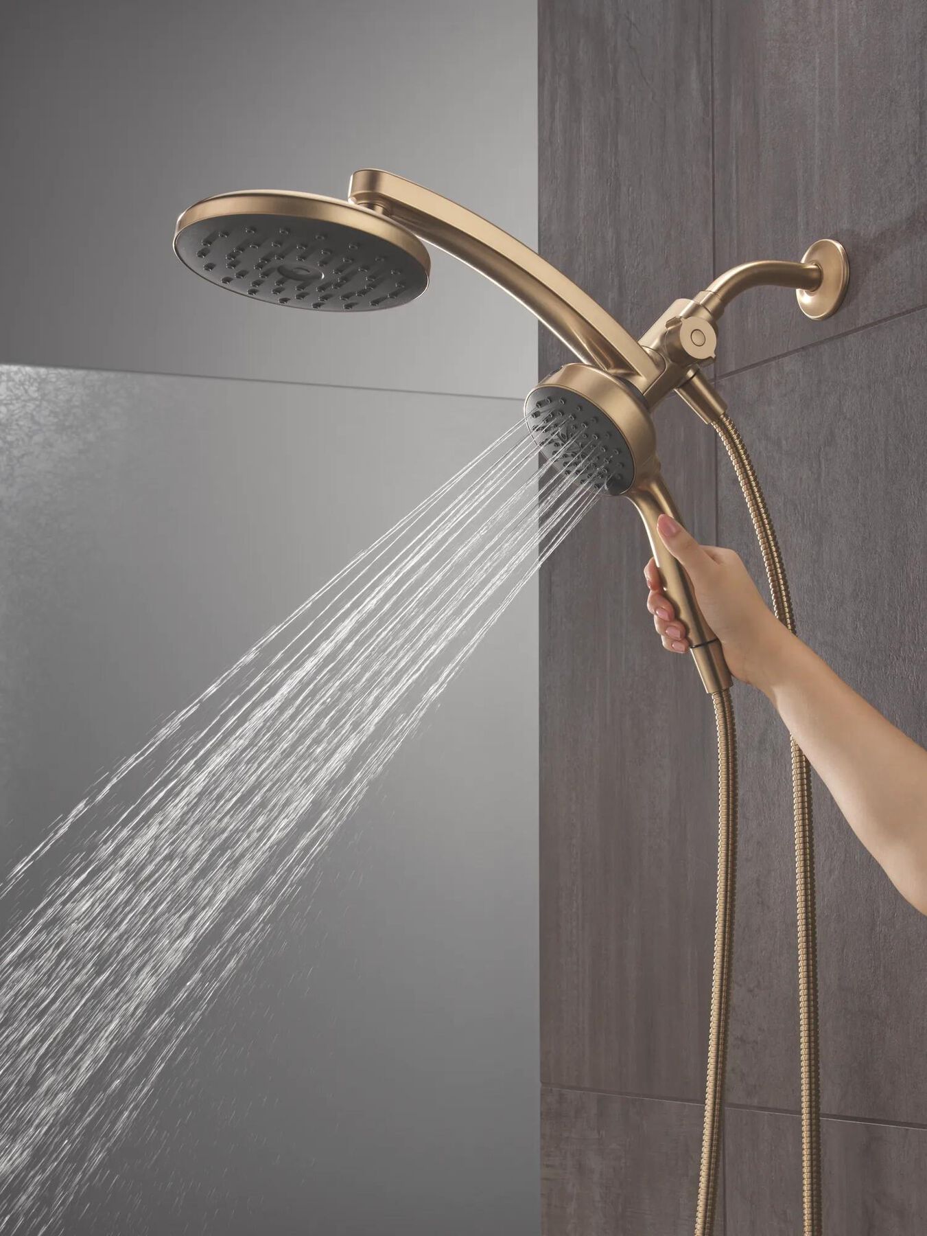 PivotPro&trade; 3-in-1 Combination Shower with TouchClean&reg; Spray Face
